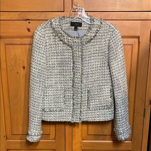 J. Crew Gray Tweed Blazer